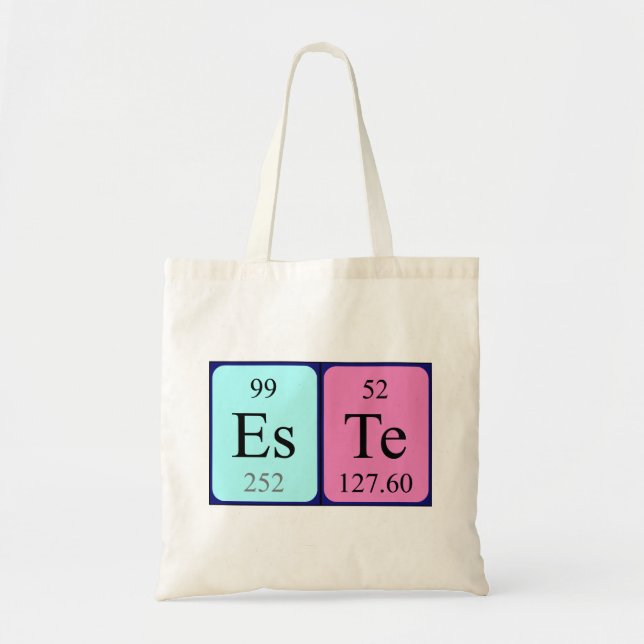 Este periodic table name tote bag (Front)