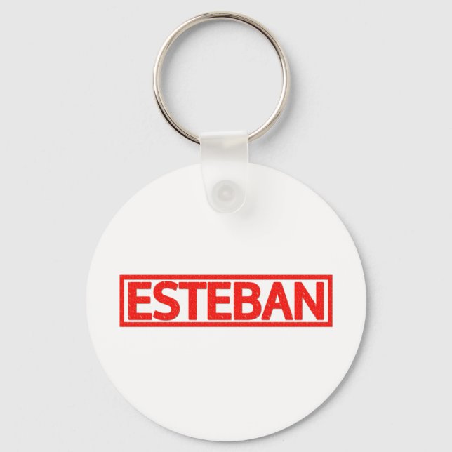 Esteban Stamp Key Ring (Front)