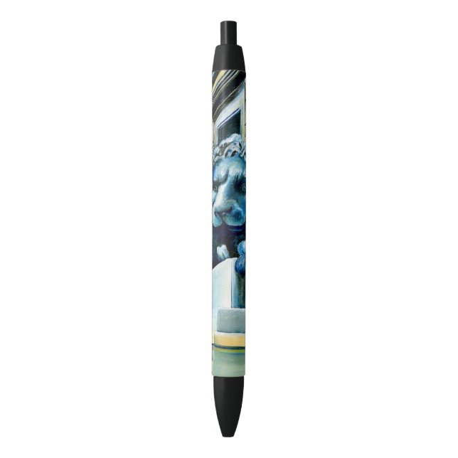 Esteemed Feline Black Ink Pen (Front Vertical)