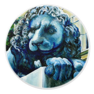 Esteemed Feline Ceramic Knob