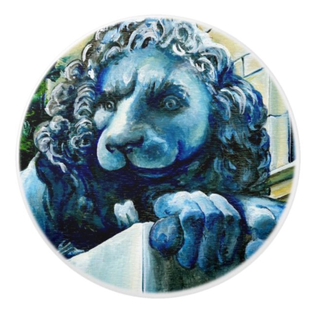 Esteemed Feline Ceramic Knob (Front)