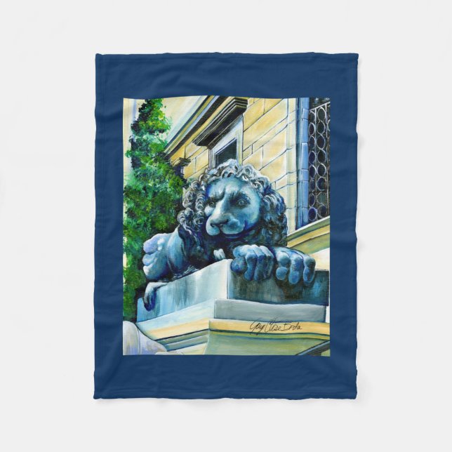 Esteemed Feline Fleece Blanket (Front)