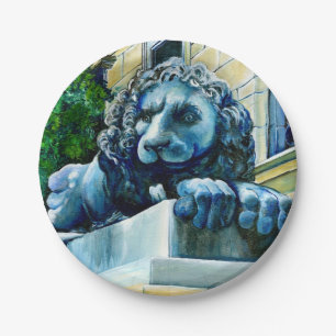 Esteemed Feline Paper Plate