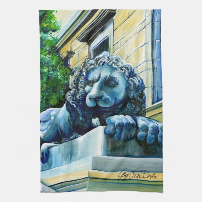 Esteemed Feline Tea Towel (Vertical)