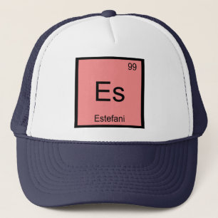 Estefani Name Chemistry Element Periodic Table Trucker Hat