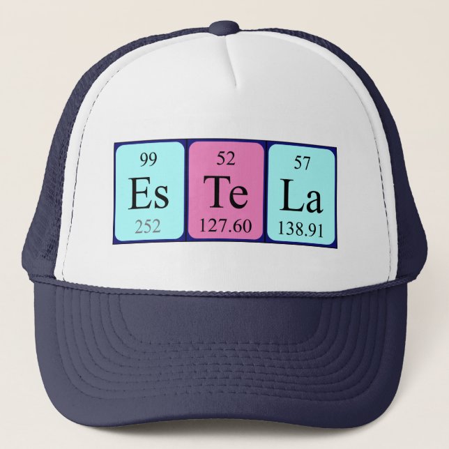 Estela periodic table name hat (Front)