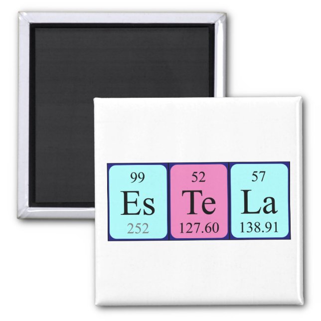 Estela periodic table name magnet (Front)
