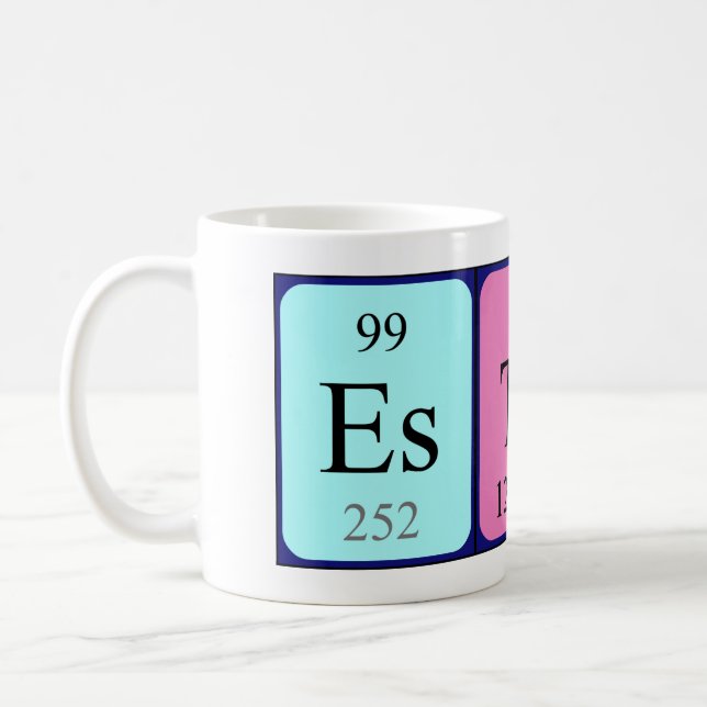 Estela periodic table name mug (Left)