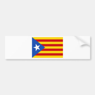 Estelada, bandera independentista de Catalunya Bumper Sticker