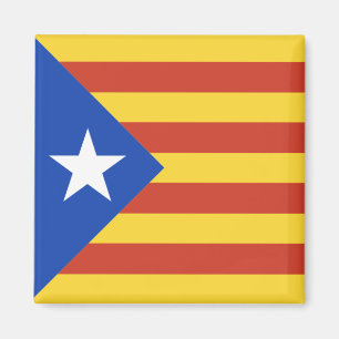 Estelada - Catalan Flag with the Star Magnet