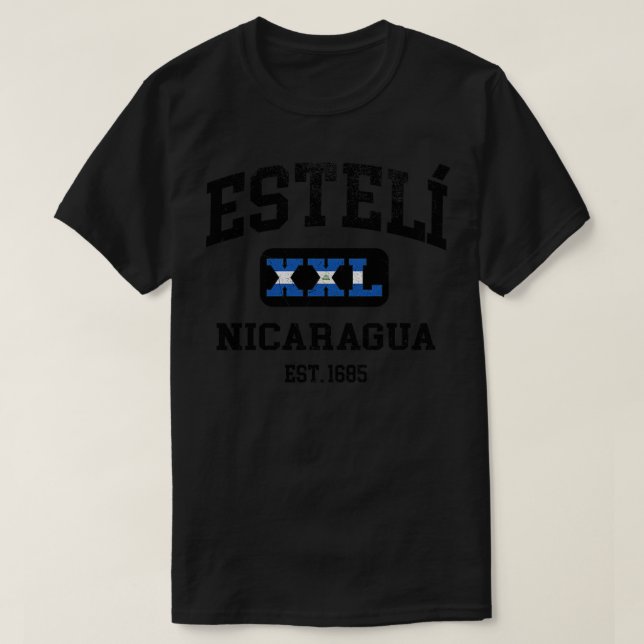 Esteli Nicaragua XXL Athletic design T-Shirt (Design Front)