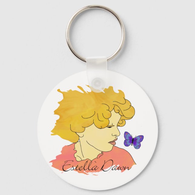 Estella Dawn Colour Logo Keychain (Front)