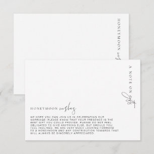 Estelle Minimalist Honeymoon Wishes Card