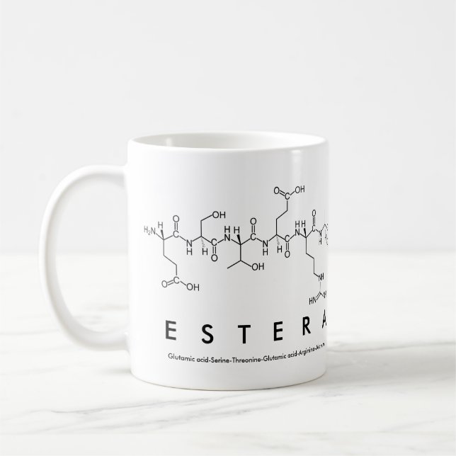 Estera peptide name mug (Left)