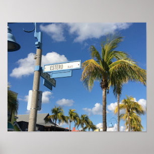 Estero Blvd Fort Myers Beach Street Sign Photo