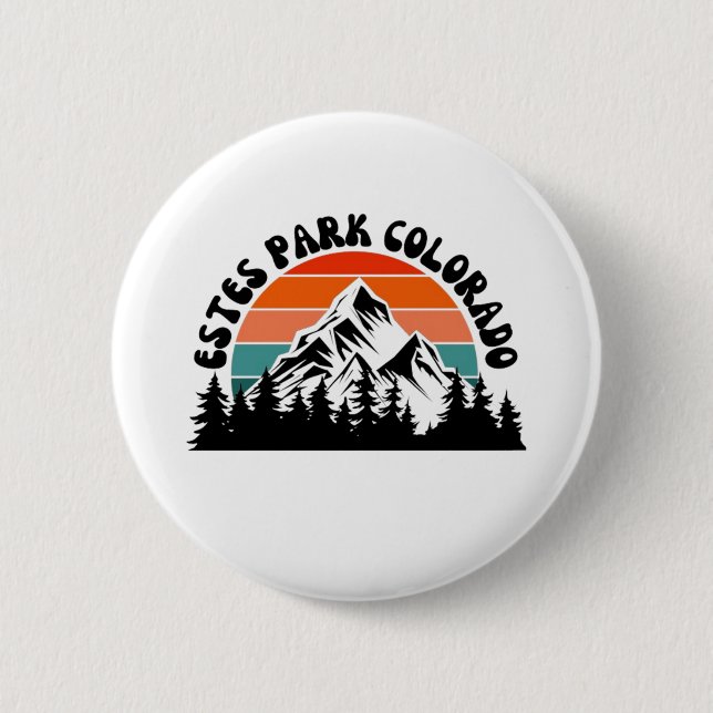 Estes Park 6 Cm Round Badge (Front)