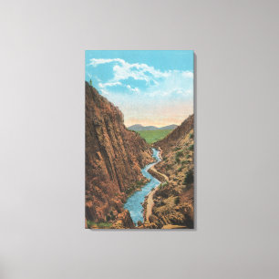 Estes Park, CO - View of Big Thompson Canon Canvas Print