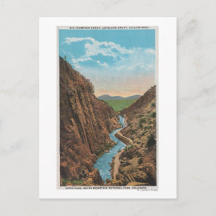 Estes Park, CO - View of Big Thompson Canon Postcard