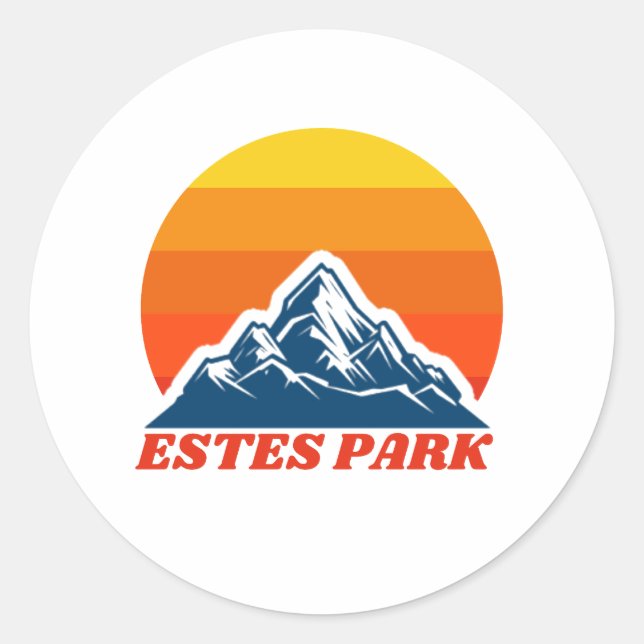 Estes Park, Colorado Classic Round Sticker (Front)