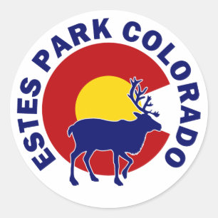 Estes Park, Colorado Classic Round Sticker