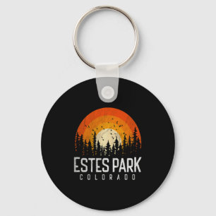 Estes Park Colorado Co Retro Style Vintage 80s T S Key Ring