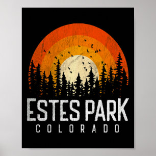 Estes Park Colorado Co Retro Style Vintage 80s T S Poster