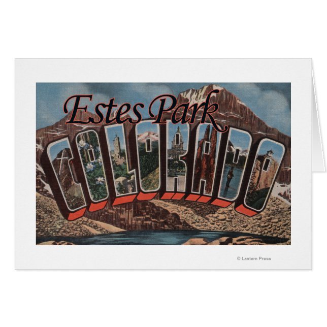 Estes Park, Colorado - Large Letter Scenes (Front Horizontal)