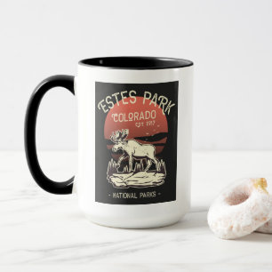 Estes Park Colorado National Park Elk Sunset Mug