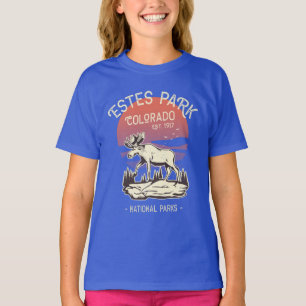 Estes Park Colorado National Park Elk Sunset T-Shirt