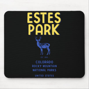Estes Park Colorado National Park Elk T Shirt Mouse Mat