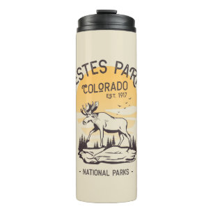 Estes Park Colorado National Park Moose Sunset  Thermal Tumbler
