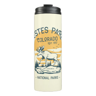 Estes Park Colorado National Park Moose Sunset  Thermal Tumbler