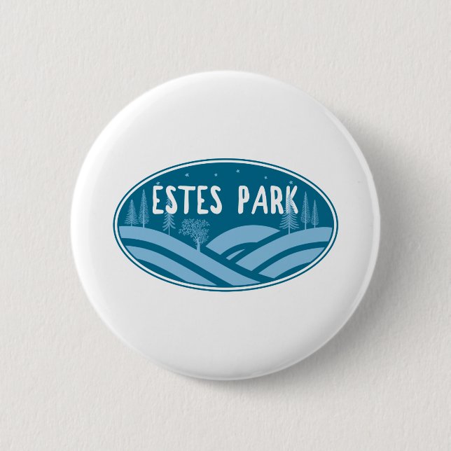 Estes Park Colorado Outdoors 6 Cm Round Badge (Front)