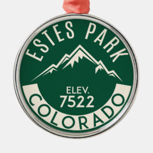 Estes Park Colorado Rocky Mountain National Park Metal Tree Decoration