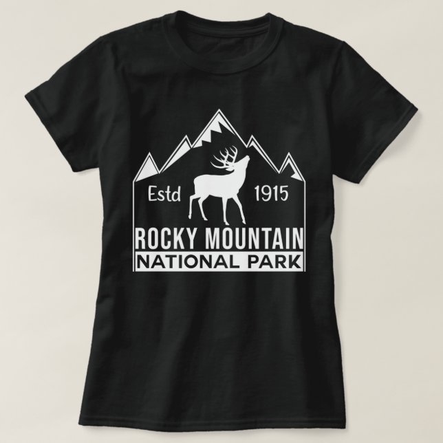 Estes Park Colorado Rocky Mountain National Park,  T-Shirt (Design Front)