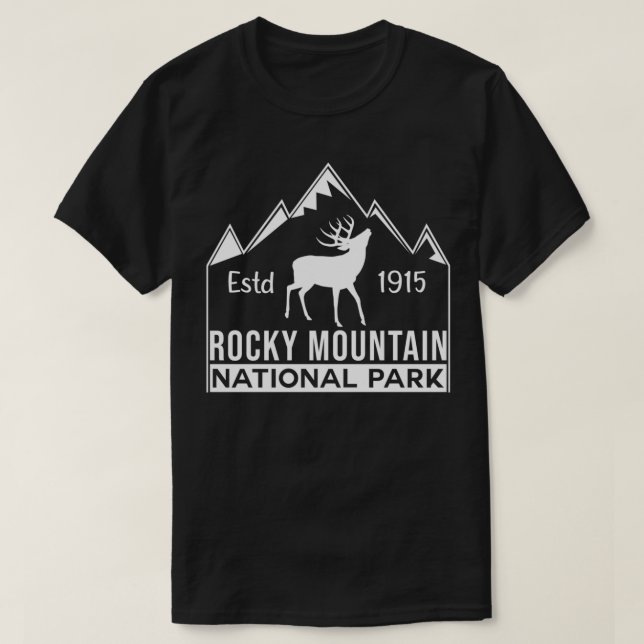 Estes Park Colorado Rocky Mountain National Park,  T-Shirt (Design Front)