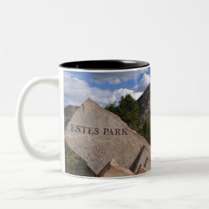 Estes Park Colorado Scenic Two-Tone Coffee Mug