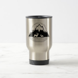 Estes Park Colorado simple moose travel mug