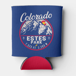 Estes Park Colorado Souvenirs - hiking camping Can Cooler