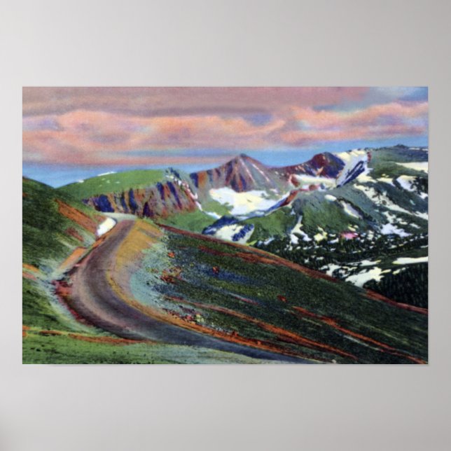 Estes Park Colorado Trail Ridge Rd Highest Point Poster (Front)