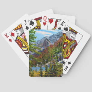 Estes Park Rustic Colorado Lake Playing Cards