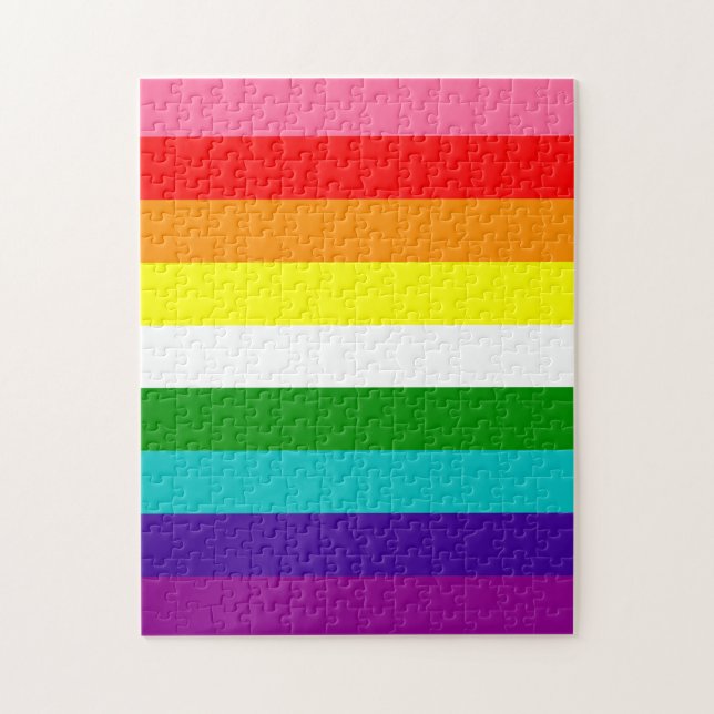 Estêvão Romane’s 9-Stripe Rainbow Flag  Jigsaw Puzzle (Vertical)