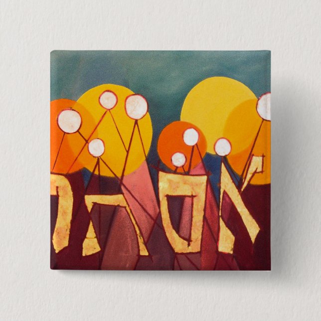 Esther 15 Cm Square Badge (Front)