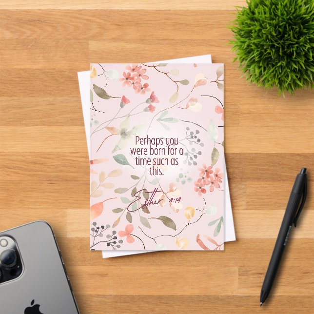 Esther 4:14 Christian Bible Verse Art Acrylic Invitations (Insitu (Invitation Card))