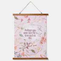 Esther 4:14 Christian Bible Verse Art