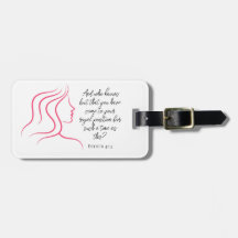 Esther 4:14 Scripture Bible Verse Pink Silhouette