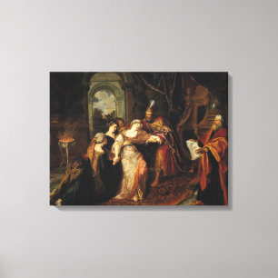 Esther before Ahasuerus, before 1697 Canvas Print