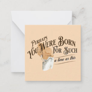 Esther Bible Verse Feminine Notecard