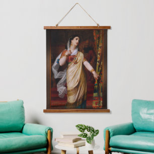 Esther by Hugues Merle Hanging Tapestry