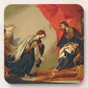 Esther in front of Ahasuerus, c.1645-50 (oil on ca Coaster